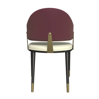Aria Series Modern Dining Chair in Red Set of 2