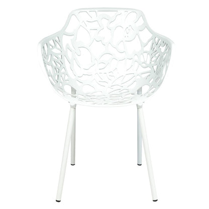 Modern Devon Aluminum Armchair, Set of 2