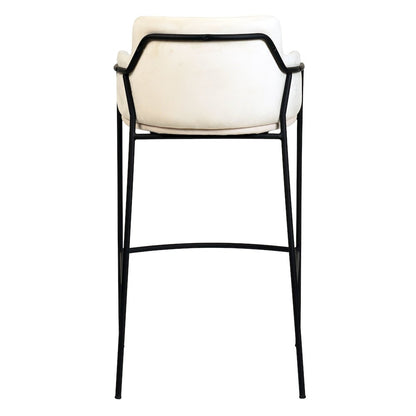 Axis Collection Modern Bar height Chair in Biege
