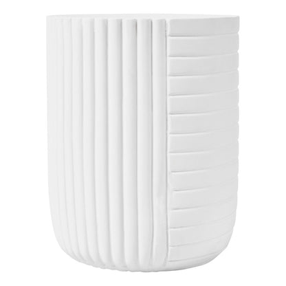 Modern Side End Table Trove Series In White