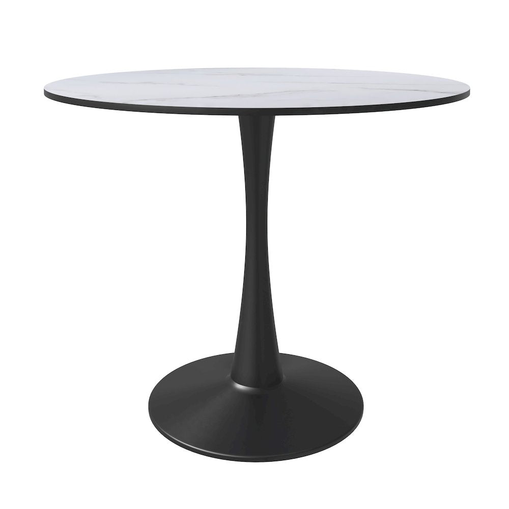 Bristol Mid-Century Modern Round Dining Table