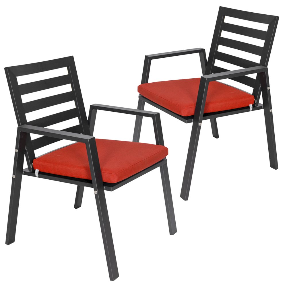 Chelsea Modern Patio Dining Armchair Set of 2