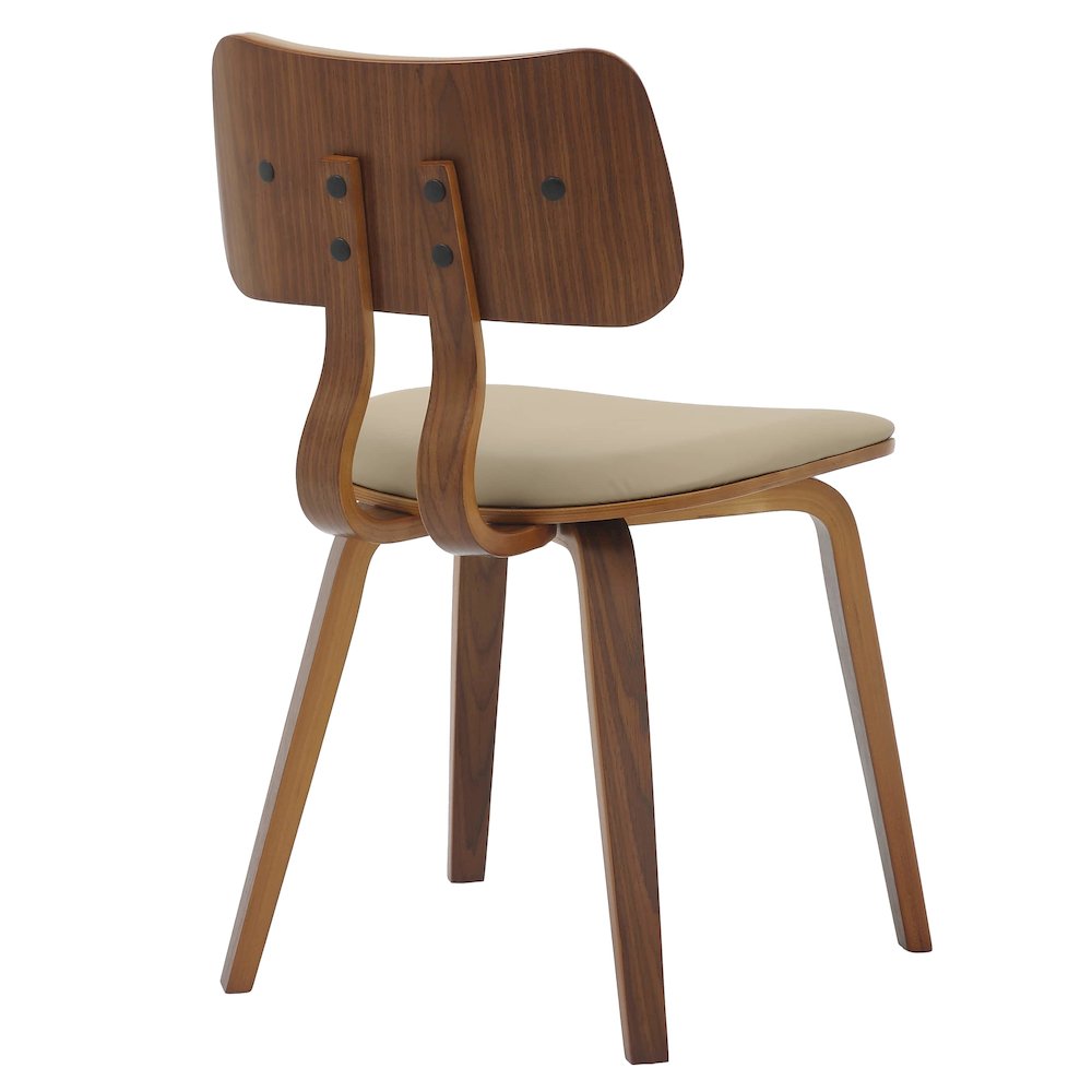 5-Piece Dining Set in Walnut/Light Brown