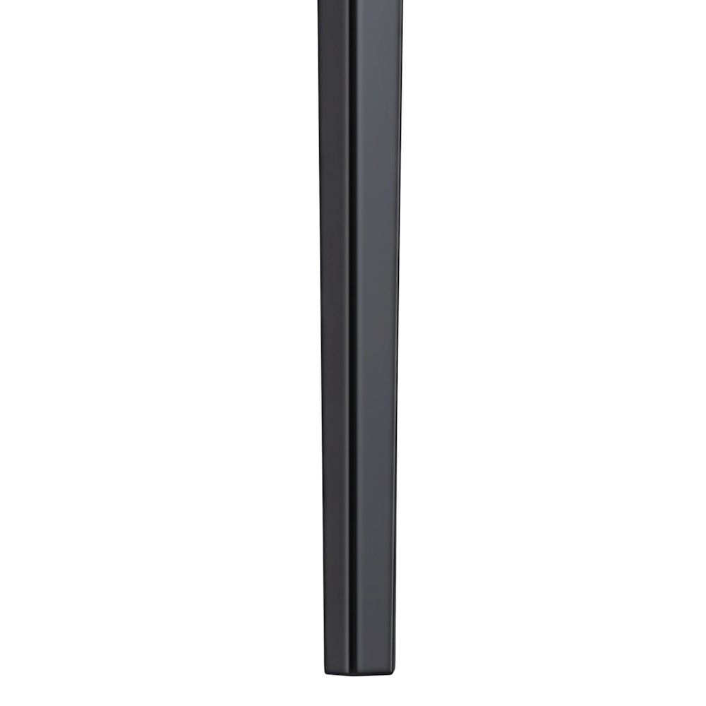 Avo Series Modern Dining Table Black Base, With 55 Light Grey Sintered Stone Top