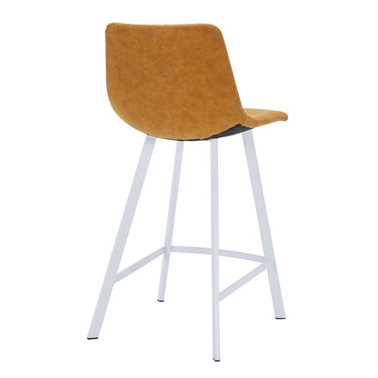 Elland - Counter stool -Light Brown-White base