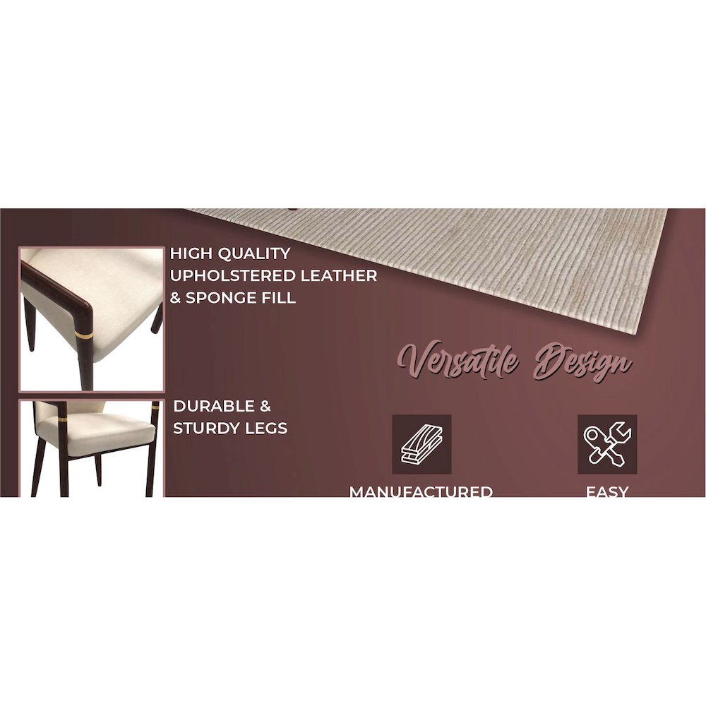 Opaline Series Elegant Wooden Dining Chair in Black Velvet and Toupe