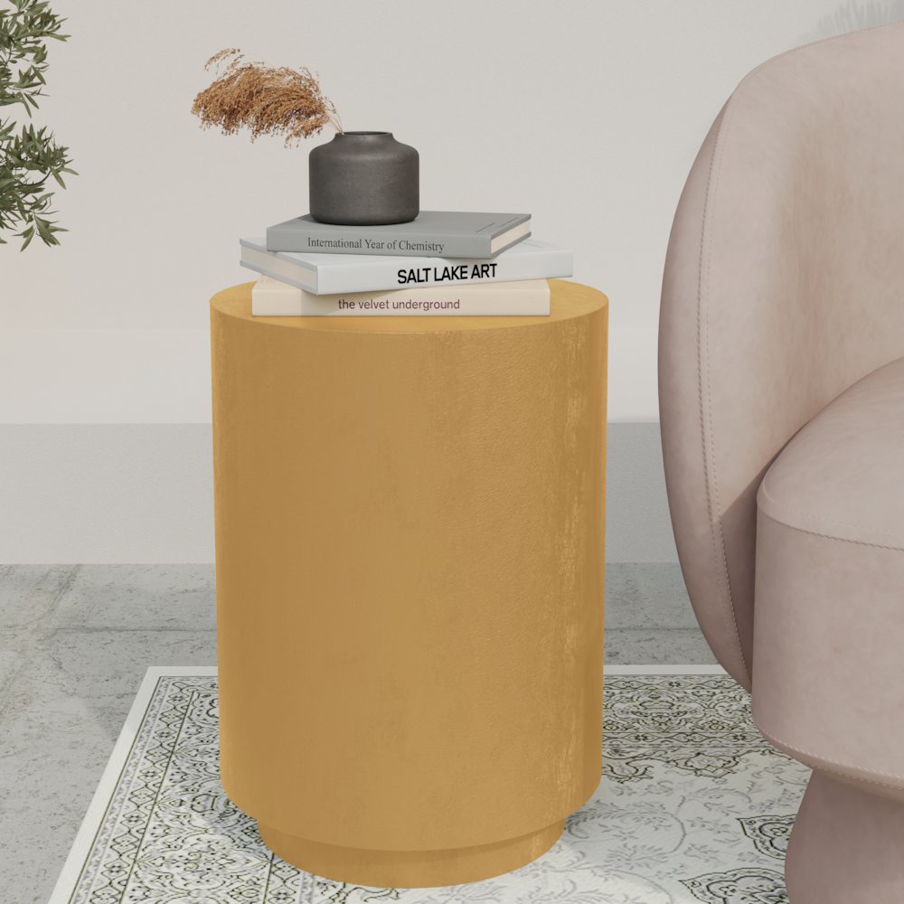 Modern Side End Table Ramble Series In Beige