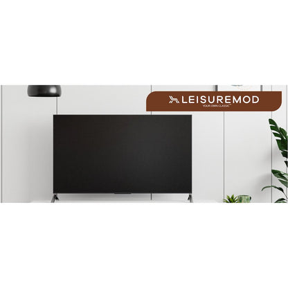 Avery Mid-Century Modern TV Stand with MDF Cabinet and Powder Coated Steel Legs