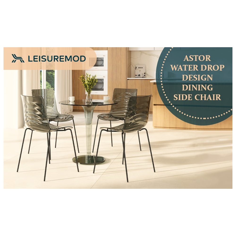 Astor Water Ripple Design Dining Chair