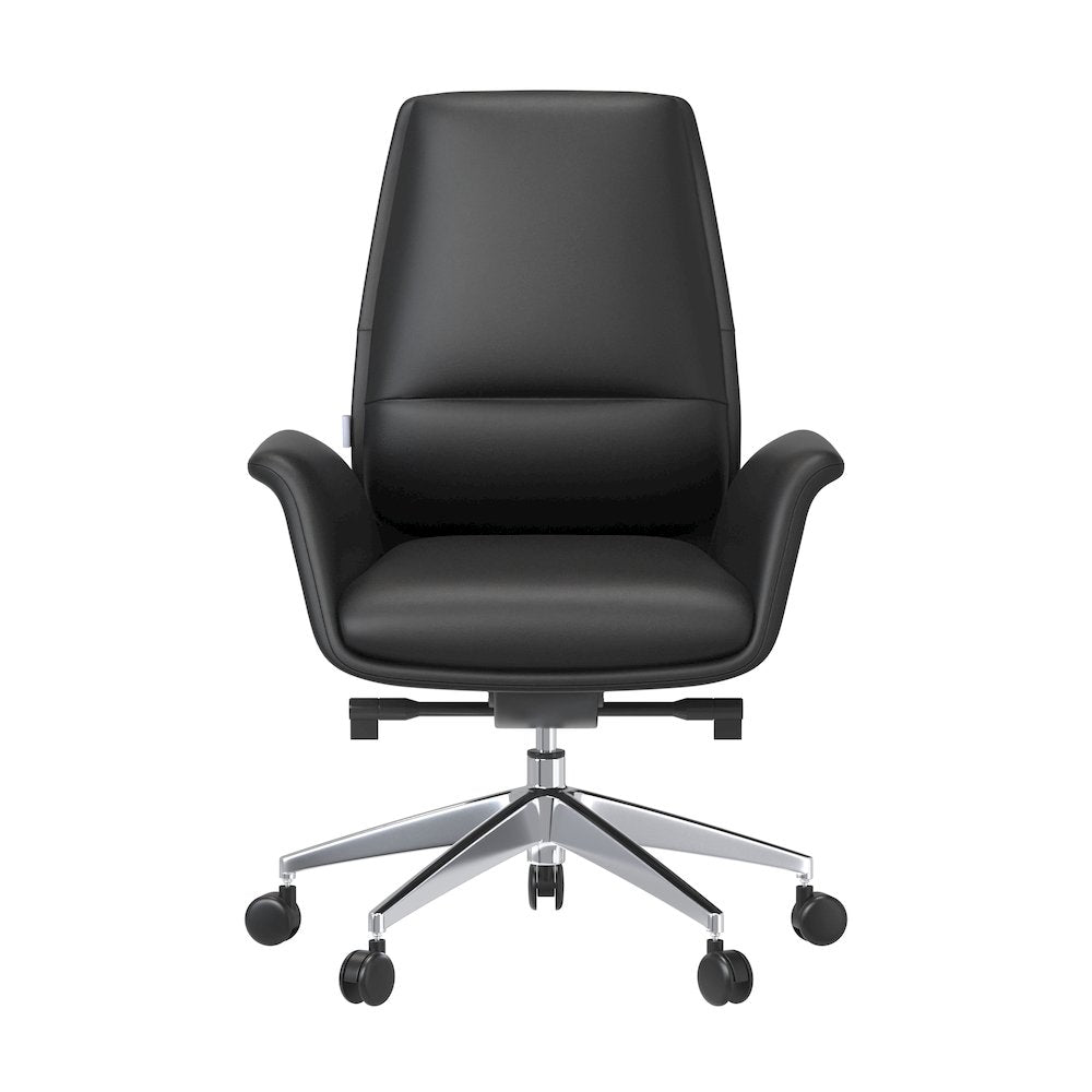 Summit Series Office Chair In Black Leather