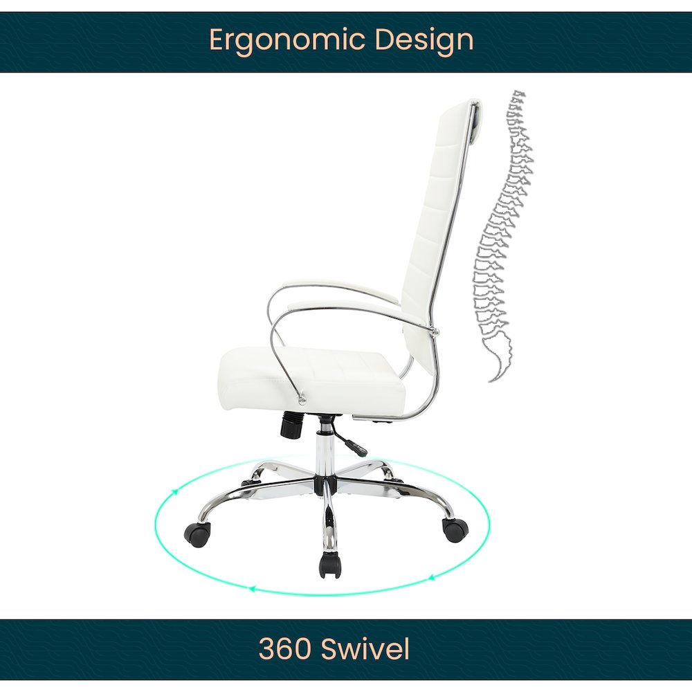 Benmar High-Back Leather Office Chair