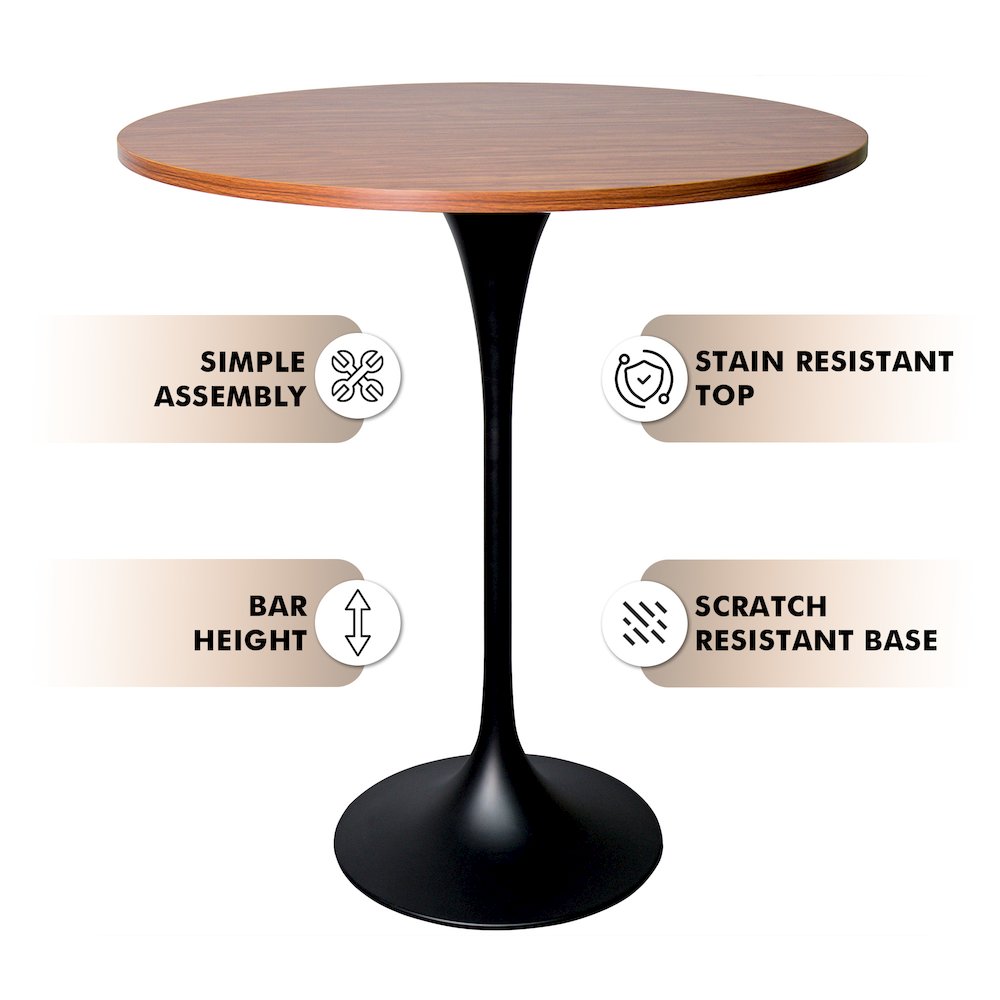 Verve Collection Modern Bar Height Table