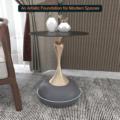 Savoy Collection Modern End Table In Grey