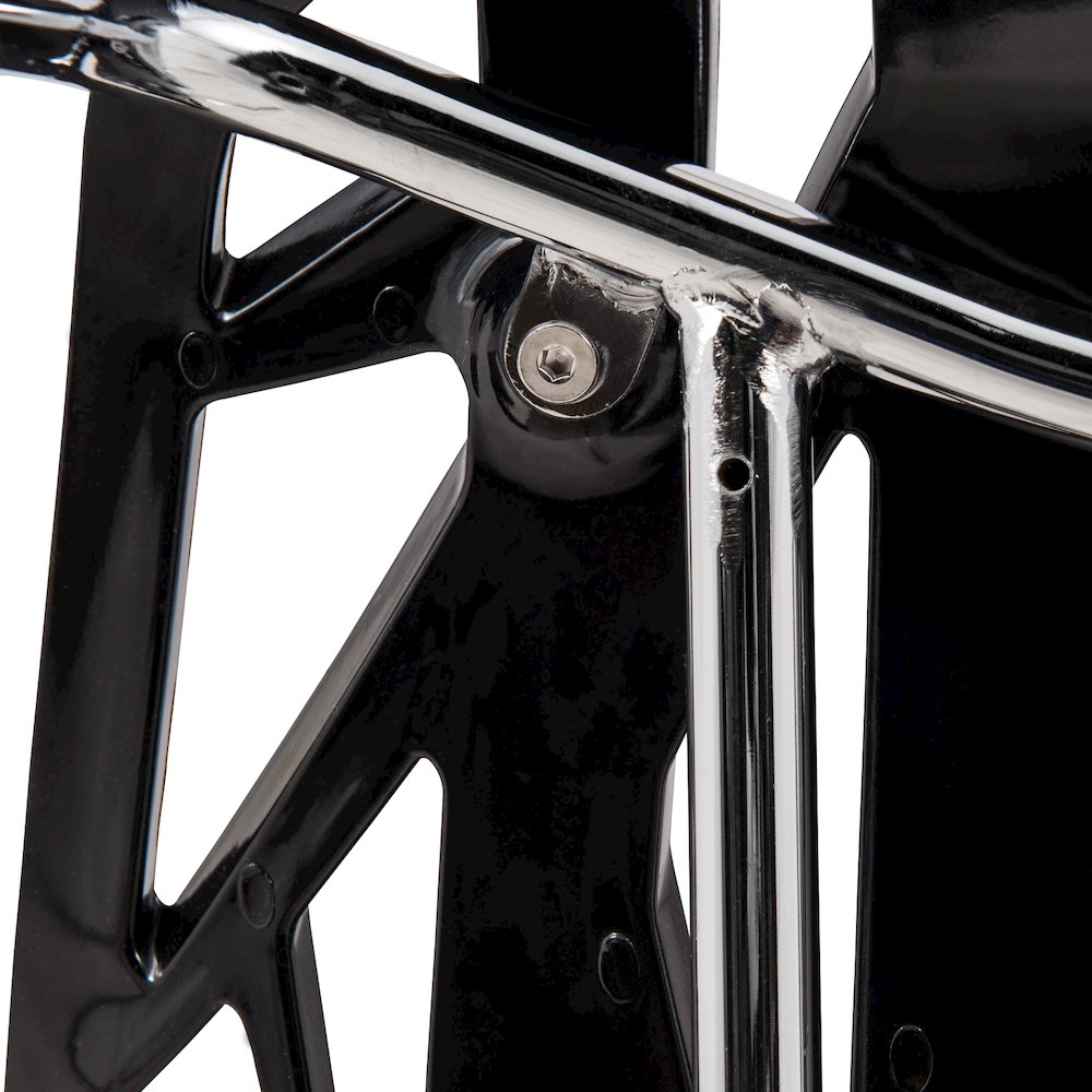 Modern Asbury Dining Chair w/ Chromed Legs