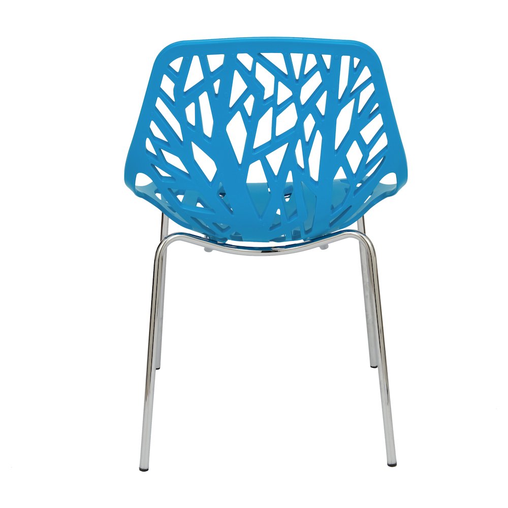 Modern Asbury Dining Chair w/ Chromed Legs