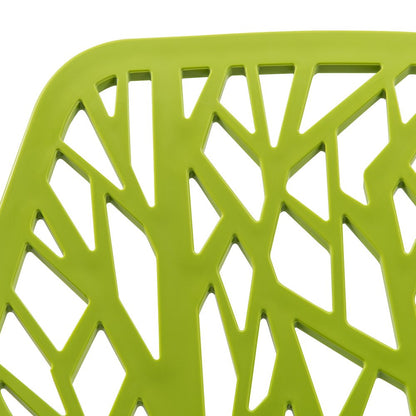 Modern Asbury Dining Chair w/ Chromed Legs