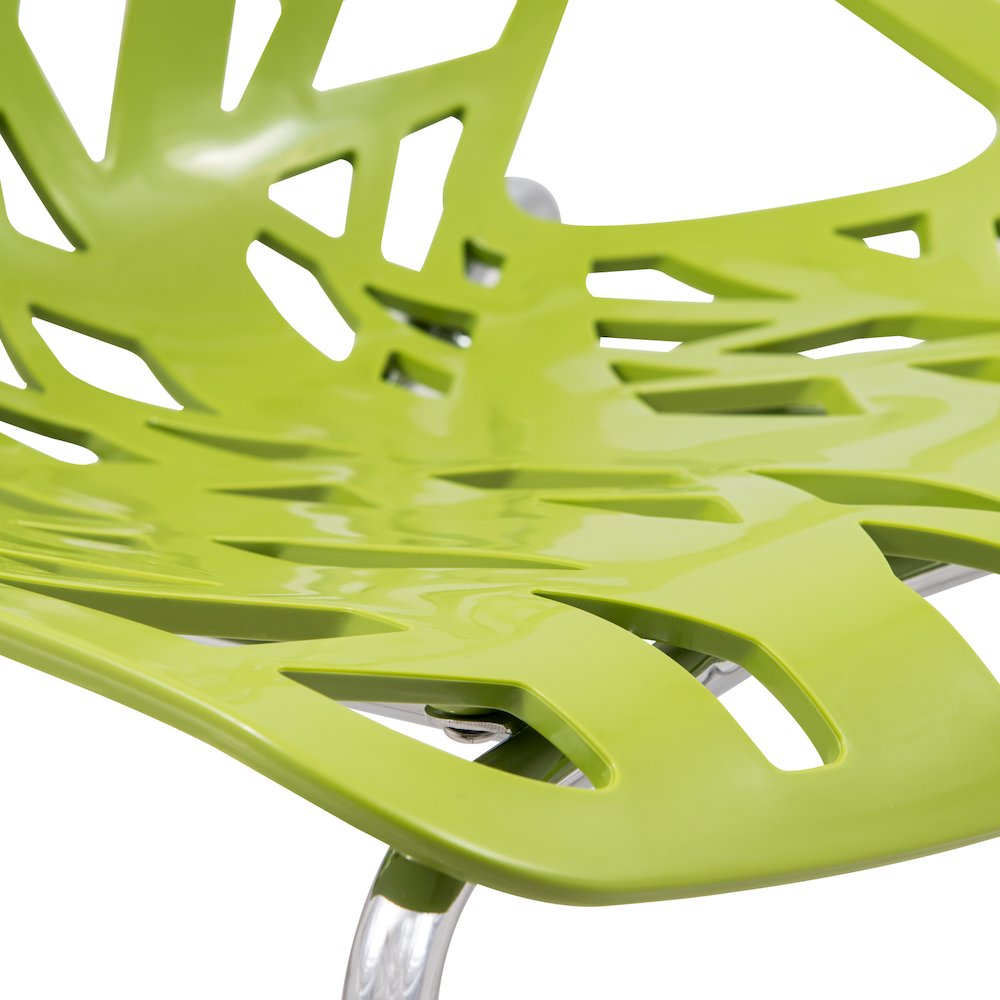 Modern Asbury Dining Chair w/ Chromed Legs