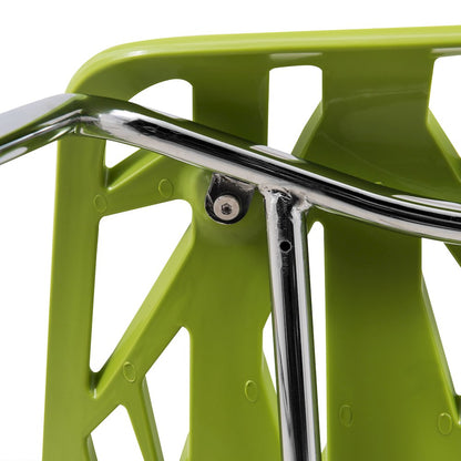 Modern Asbury Dining Chair w/ Chromed Legs