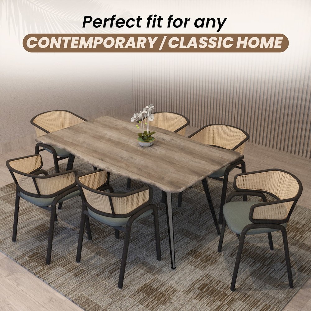Ervilla - Dining Chair - Grey Leather - Set of 2