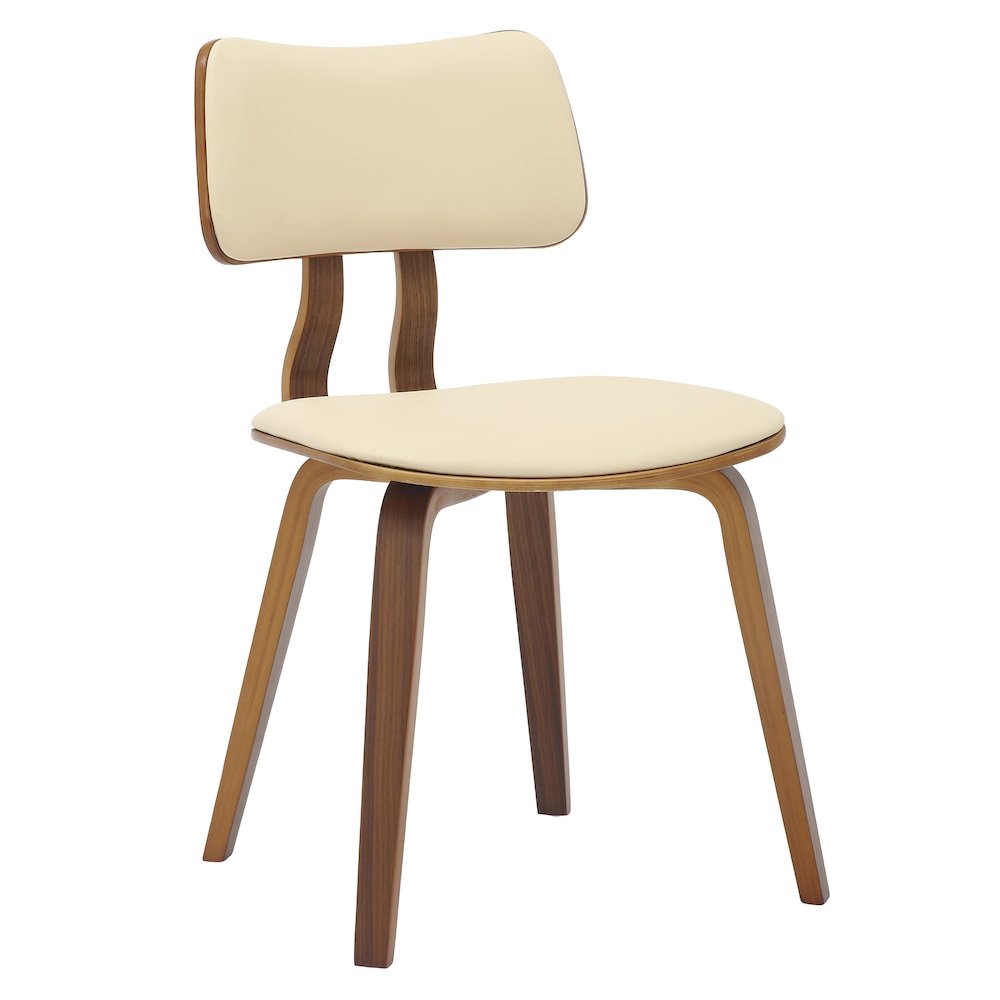 5-Piece Dining Set in Walnut/Cream