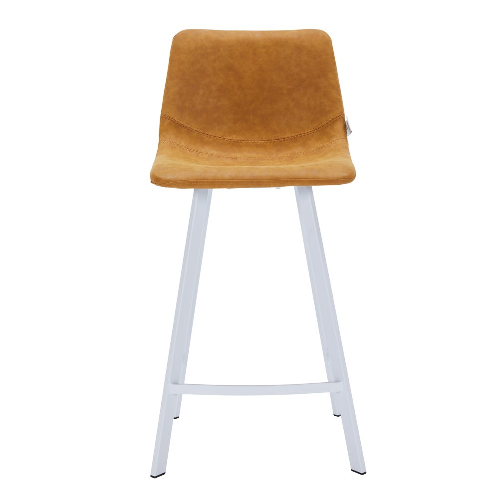 Elland - Counter stool -Light Brown-White base