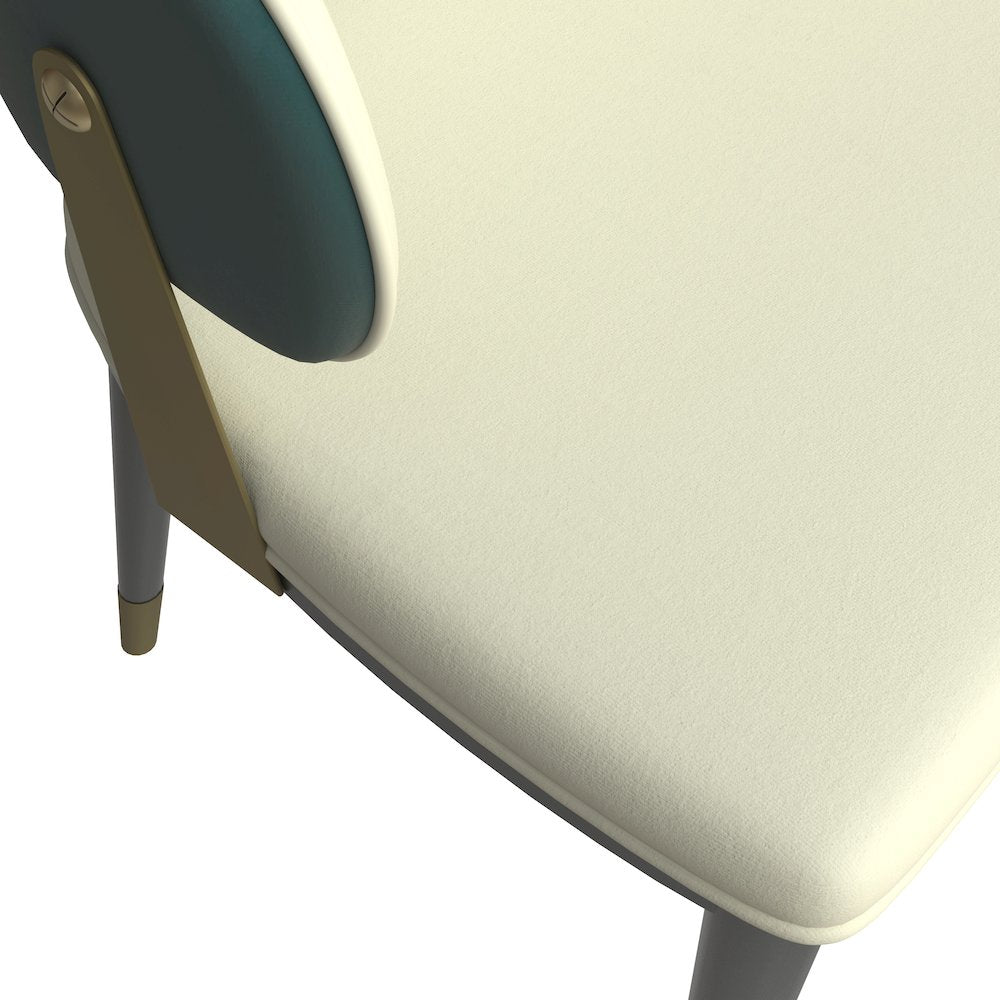 Aria Series Modern Dining Chair in Green Set of 2