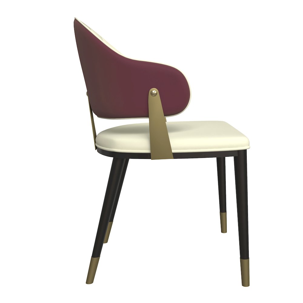 Aria Series Modern Dining Chair in Red Set of 2