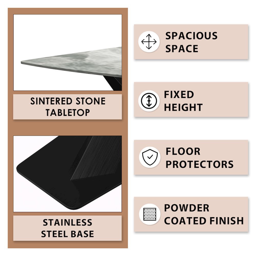 Voren Series Modern Dining Table
