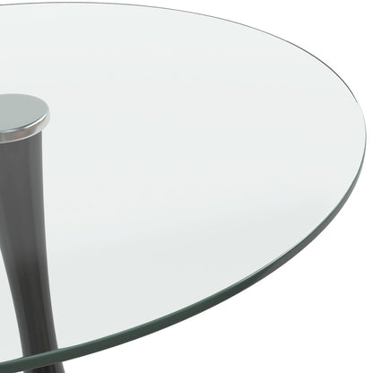 Bristol - Bistro Table Black Base with Glass top
