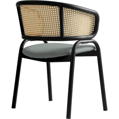 Ervilla - Dining Chair - Grey Leather