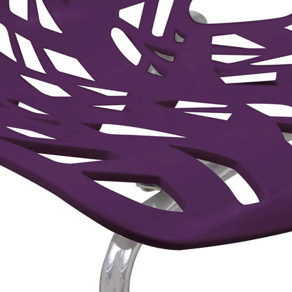 Modern Asbury Dining Chair w/ Chromed Legs