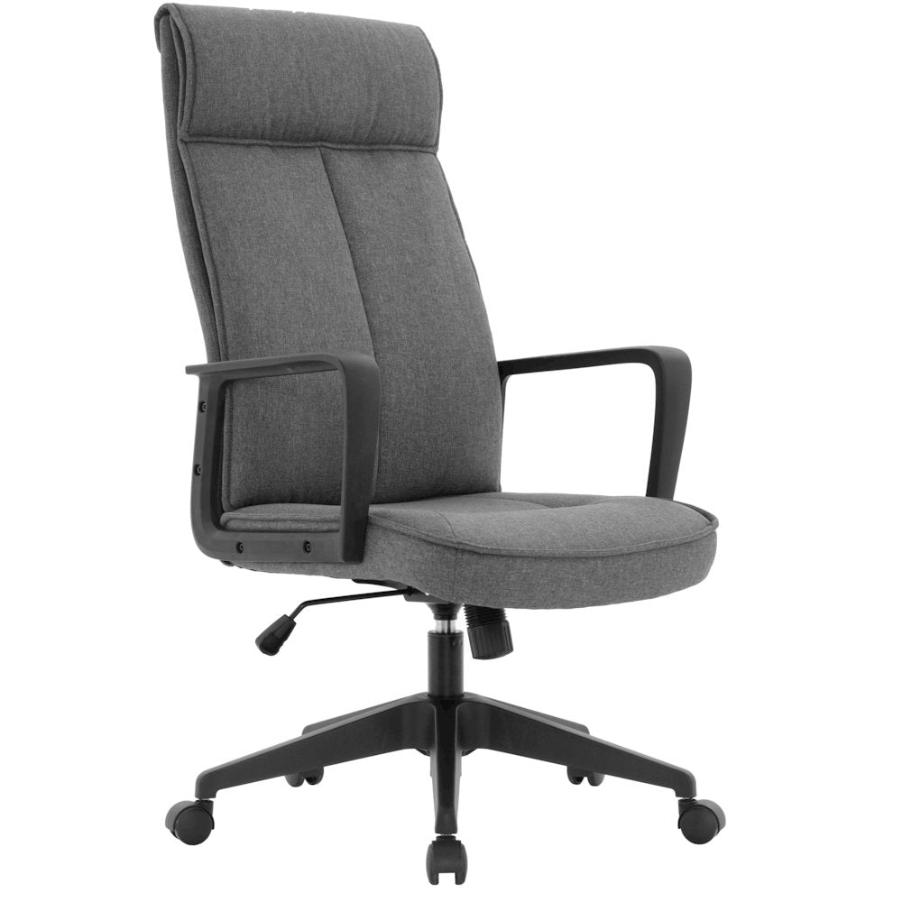 Aiaria Collection Modern Office Chair In Charcoal Fabric