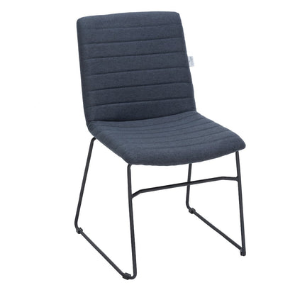 Zylar Series Office Guest Chair in Dark Blue Fabric