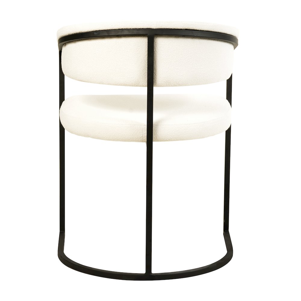 Aero Collection Modern Dining Chair in White Set of 4