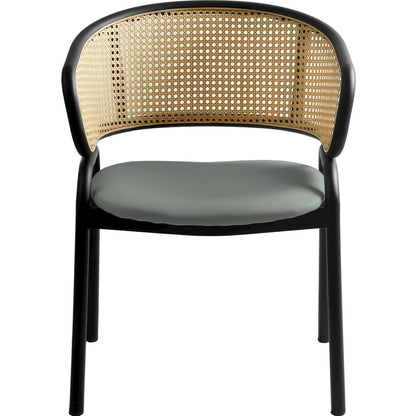 Ervilla - Dining Chair - Grey Leather