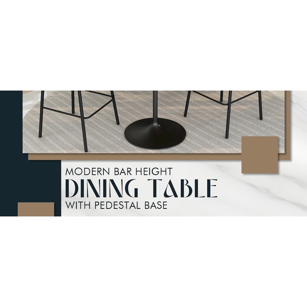 Verve Collection Modern Bar Height Table