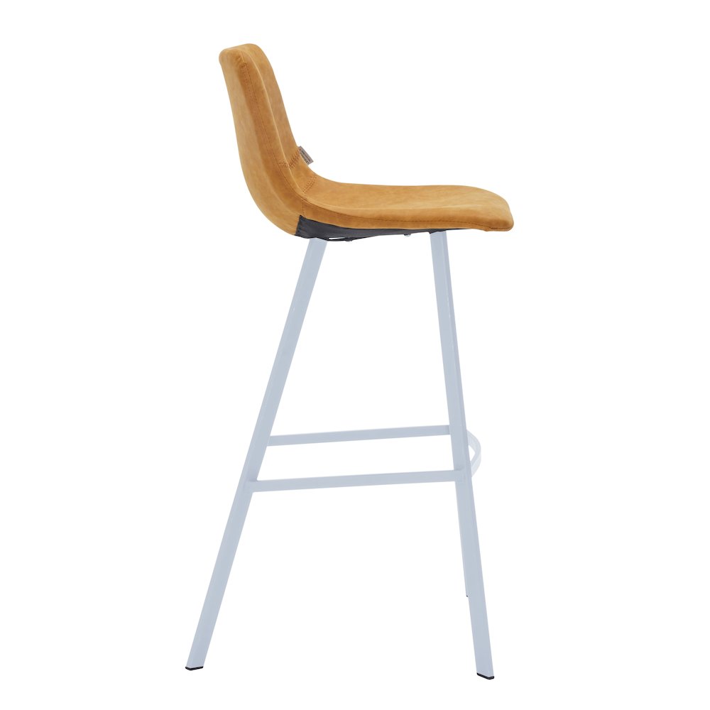 Elland - Bar stool - Light Brown - White Base