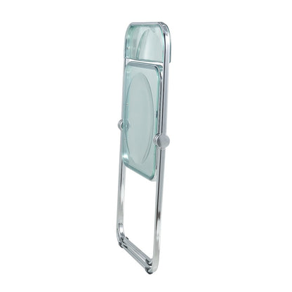 Lawrence Acrylic Folding Chair With Metal Frame, Set of 4