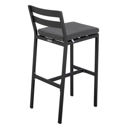 Chelsea Collection Modern Aluminum Outdoor Bar Chair