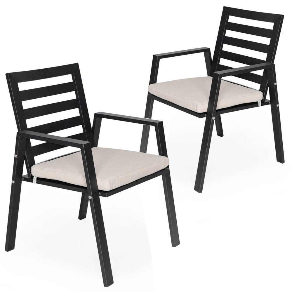 Chelsea Modern Patio Dining Armchair Set of 2
