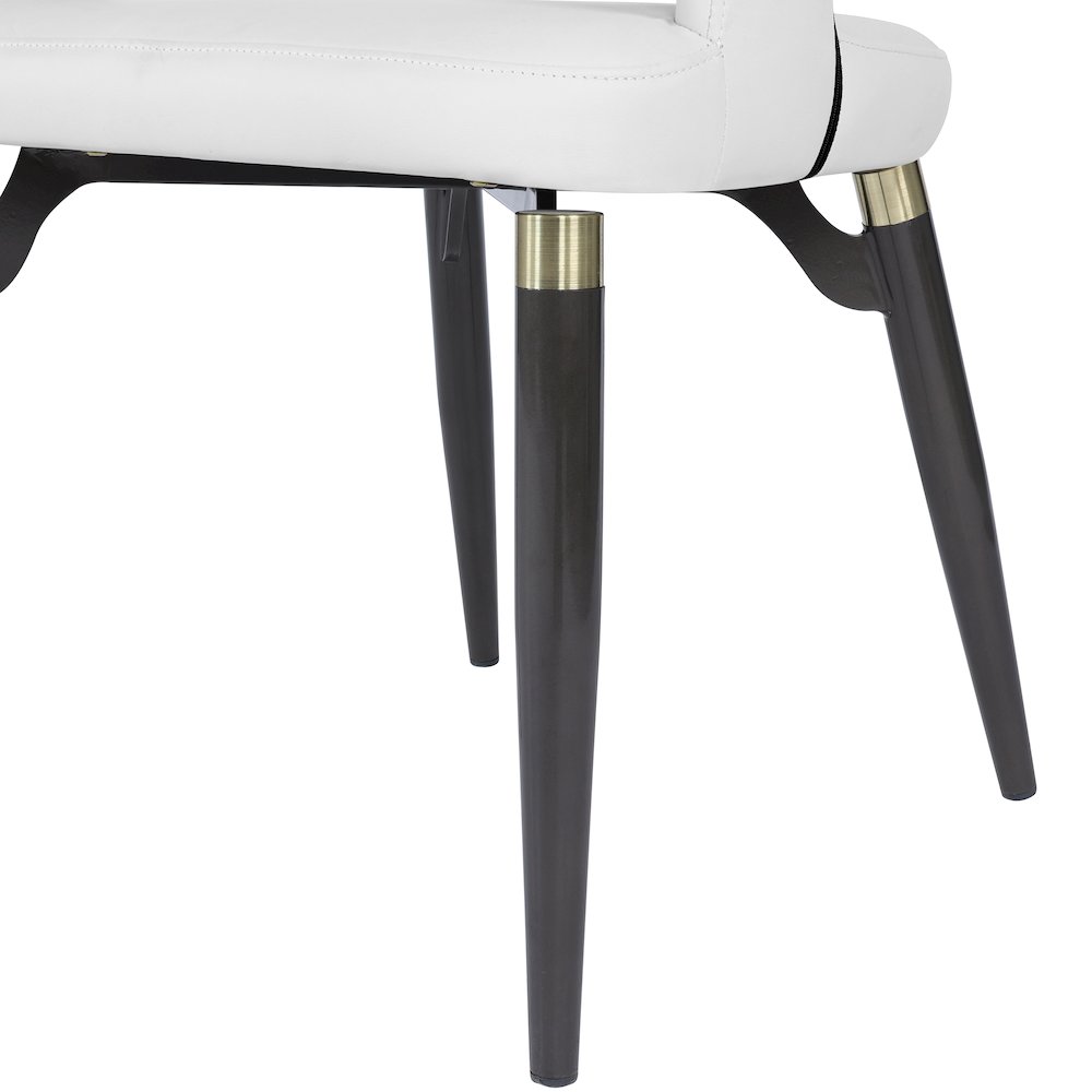 Entice Collection Modern Dining Chair in White