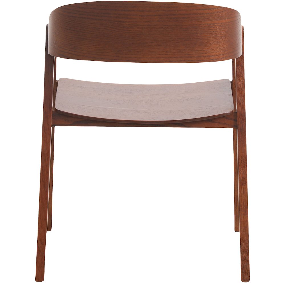 Rivo Collection Elegant Dining Chair in Dark Brown Wood