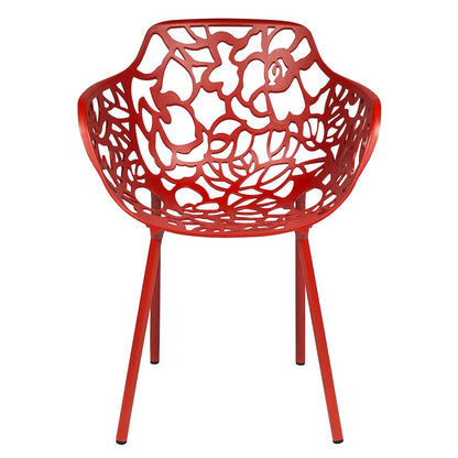 Modern Devon Aluminum Armchair, Set of 2