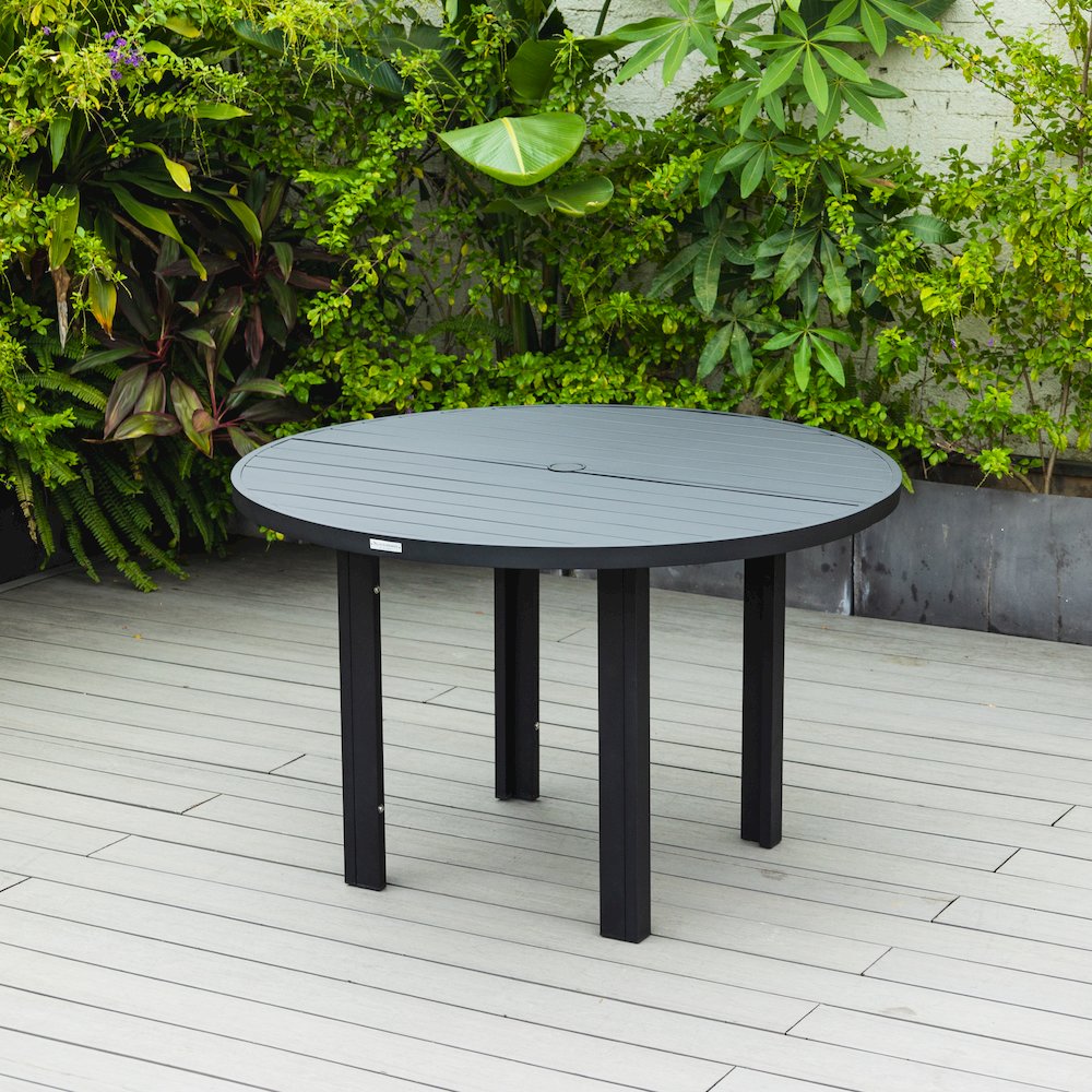 Chelsea 48″ Round Outdoor Aluminum Dining Table for Patio