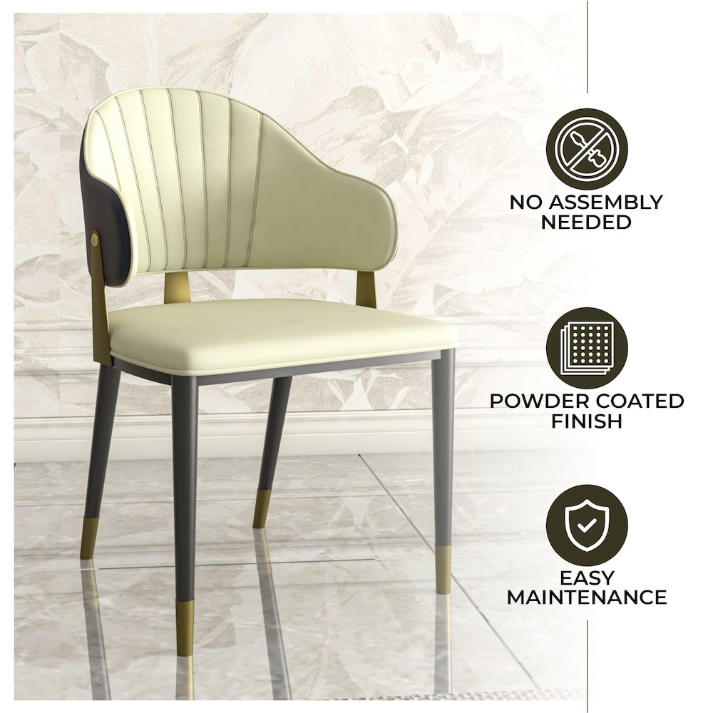 Aria Series Modern Dining Chair in Blue