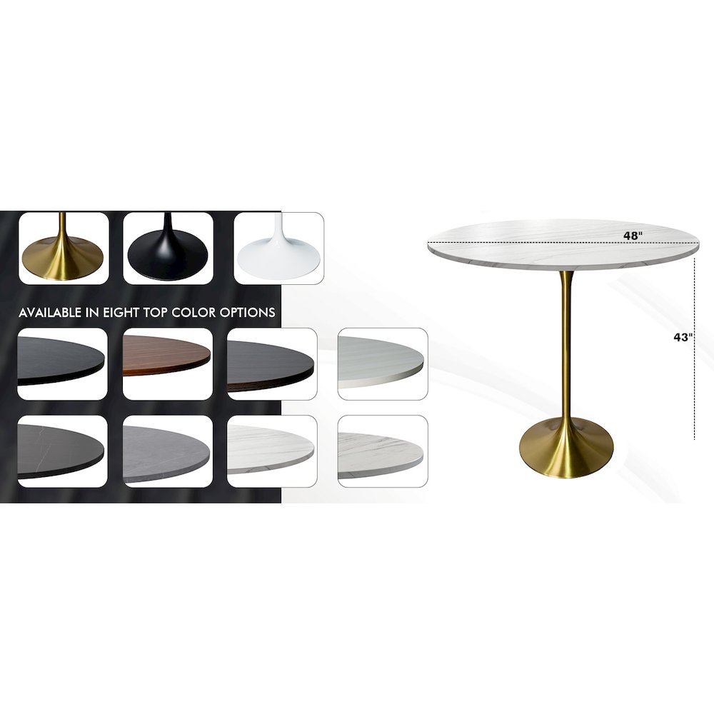 Verve Collection Modern Bar Height Table