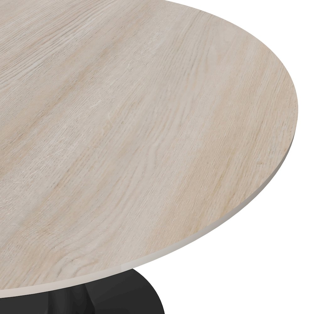 Bristol - Bistro Table - Black Natural wood Top