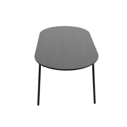 Tule 7-Piece Dining Set in Steel Frame with 6 Upholstered Seat Dining Table