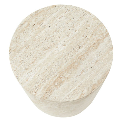 Modern Side End Table Ramble Series In Travertine