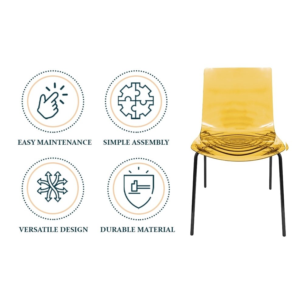 Astor Water Ripple Design Dining Chair